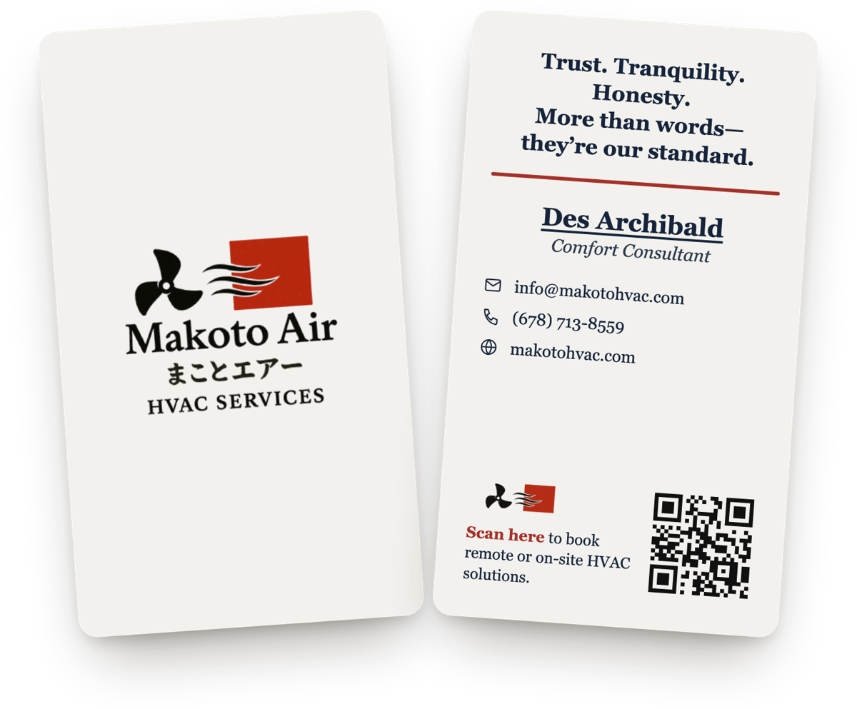 Makoto Air business cards